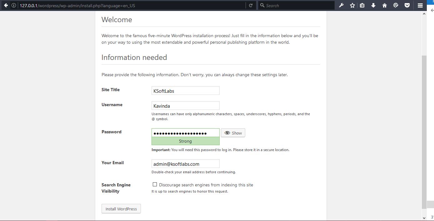 How To Install Wordpress Using Xampp Ksoftlabs How To Install Wordpress Using Xampp Ksoftlabs